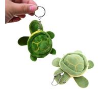 Stofftier Spielzeug, Weicher Plüsch, Grüne Schildkröte Für Kinder, Mädchen, 15 Cm Lang, Schlüsselanhänger
