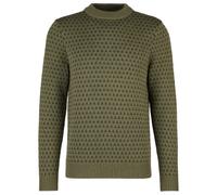 Stoic - Heavy MerinoKnit MMXX.Norrbotten Sweater - Merinopullover, Gr. L, oliv (OliveGreen/Black)