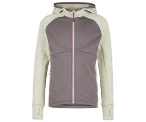 Stoic - Kid's MerinoFleece240 StorforsSt. Zip Hoody - Merinohoodie, Gr. 152, grau (StoneGreyMelange/DarkPurple)