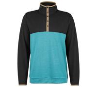 Stoic - Merino260 MMXX.Göteborg Snap - Merinopullover, Gr. 3XL, schwarz/türkis (OceanGreen/Black)