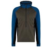 Stoic - Merino260 StadjanSt. 3/4 Zip w. Hood - Merinohoodie, Gr. XS, blau (DeepBrownMulti)