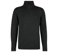 Stoic - MerinoKnit MMXX.Kniva Half Zip - Merinopullover, Gr. M, schwarz (BlackMelange)