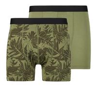 Stoic - TrosaSt. Boxer long 2-Pack - Kunstfaserunterwäsche, Gr. XL, oliv (MossGreenAOP/DarkOlive)