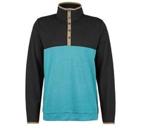 Stoic - Merino260 MMXX.Göteborg Snap - Merinopullover, Gr. L, schwarz/türkis (OceanGreen/Black)