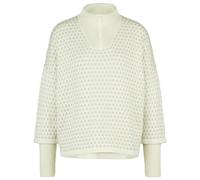 Stoic - Women's Heavy MerinoKnit MMXX.Norbotten Half Zip - Merinopullover, Gr. L, beige (BirchWhite/FogGrey)