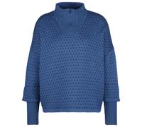 Stoic - Women's Heavy MerinoKnit MMXX.Norbotten Half Zip - Merinopullover, Gr. M, blau (LightNavyBlue/NavyBlue)