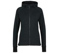 Stoic - Women's MerinoFleece260 FlenSt. Zip Hoody - Merinohoodie, Gr. XL, schwarz (BlackMelange/Black)