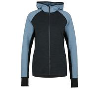 Stoic - Women's MerinoFleece260 FlenSt. Zip Hoody - Merinohoodie, Gr. XS, schwarz (GlacierBlue/BlackMelange)