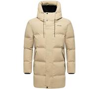 STONE HARBOUR Herren lange Steppjacke Wintermantel mit magnetischem Verschluss Darianoo XX S-3XL