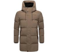 STONE HARBOUR Herren lange Steppjacke Wintermantel mit magnetischem Verschluss Darianoo XX S-3XL