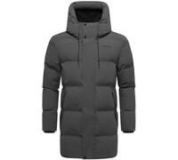 STONE HARBOUR Herren lange Steppjacke Wintermantel mit magnetischem Verschluss Darianoo XX S-3XL