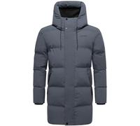 STONE HARBOUR Herren lange Steppjacke Wintermantel mit magnetischem Verschluss Darianoo XX S-3XL