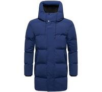 STONE HARBOUR Herren lange Steppjacke Wintermantel mit magnetischem Verschluss Darianoo XX S-3XL