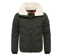 Winter Steppjacke mit kuscheligem Kragen "Ansello XX" Dark Olive S
