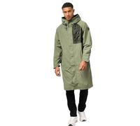 STONE HARBOUR Herren Übergangsjacke leicht Regen Jacke lang mit Kapuze B752 [B752-Zafaa-Light-Olive-Gr.L]
