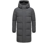 STONE HARBOUR Herren Steppmantel mit kuscheligem Fleece-Innenfutter warmer Wintermantel mit großer Kapuze Hadrieen XX S-3XL