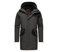 Wintermantel STONE HARBOUR "Ragaan", Herren, Gr. XXL (56), grau (anthrazit), Oberstoff: 100% Polyester. Futter: 100% Polyester. Wattierung: 100% Polyester. Ärmelfutter: 100% Polyester, regular fit ca.