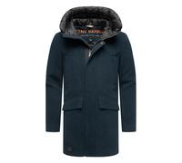 Stone Harbour Herren Wintermantel Fenroos in Wolloptik mit abnehmbarer Kapuze S