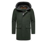 Stone Harbour Herren Wintermantel Fenroos in Wolloptik mit abnehmbarer Kapuze XL