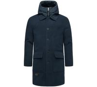 Trenchcoat STONE HARBOUR "Thiagoo XX", Herren, Gr. L (52), navy, Obermaterial 1: 95% Polyester, 3% Viskose, 2% Elasthan; Obermaterial 2: 100% Polyester; Innenfutter: 100% Polyester; Wattierung: 100% P