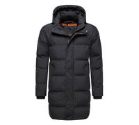 Winter Steppmantel mit abnehmbarer Kapuze "Thadeek XX" Black XL