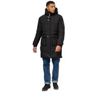 Wintermantel STONE HARBOUR "Beviis" Gr. XXL (56), schwarz Herren Mäntel Wintermäntel Warmer Winter Steppmantel mit coolen Details (29864138-XXL)