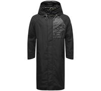 STONE HARBOUR Leichter Herren Übergangsmantel Langer Regenmantel mit Kapuze Zafaar S-3XL
