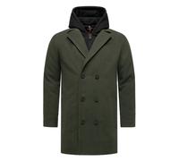 STONE HARBOUR Trenchcoat Herren oliv, S