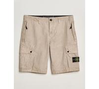 Stone Island Brushed Cotton Canvas Cargo Shorts Desert Beige W30