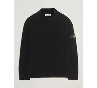 Stone Island Cotton Chenille Knitted Mock Neck Black Schwarz M