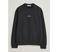 Stone Island Cotton Fleece Blurred Compas Print Sweatshirt Black Schwarz XL