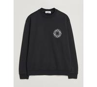 Stone Island Cotton Fleece Printed Logo Sweatshirt Black Schwarz M