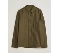 Stone Island Ghost Wool/Nylon Flannel Overshirt Miltary Green Grün M
