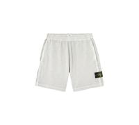 Stone Island Herren Shorts MALFILÉ FLEECE OLD EFFECT, silber, Gr. XXL
