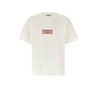 Stone Island - Logo Print T-Shirt - Größe L - weiß