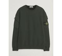Stone Island Organic Cotton Fleece Arm Pocket Sweatshirt Juniper Grün XXL