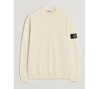Stone Island Ribbed Soft Organic Cotton Crewneck Ivory Weiß M