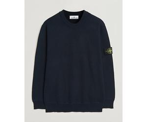Stone Island Ribbed Soft Organic Cotton Crewneck Navy Blau L