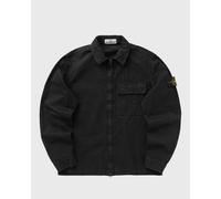 Stone Island Brushed Cotton Canvas Zip Overshirt Black Schwarz XXL