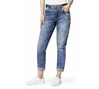Boyfriend-Jeans STOOKER WOMEN "Davos Denim Boyfriend Fit", Damen, Gr. 50, Länge 30, blau (heavy used blau), Denim/Jeans, 98% Baumwolle, 2% Elasthan, lässig geschnitten lang, Jeans, Jeans Boyfriend Fit