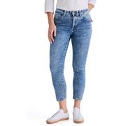 5-Pocket-Jeans STOOKER WOMEN "Florenz Season Slim Fit Jeans", Damen, Gr. 38, Länge 28, blau (bleached blau), Denim/Jeans, 82% Baumwolle, 17% Polyester, 1% Elasthan, slim fit lang, Jeans 5-Pocket-Jeans