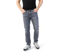 5-Pocket-Jeans STOOKER MEN "Glendale Season Slim Straight Fit Jeans", Herren, Gr. 34, Länge 30, grau (grau used), Denim/Jeans, 98% Baumwolle, 2% Elasthan, eng lang, Jeans 5-Pocket-Jeans, Slim Straight