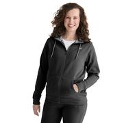 Sweatjacke STOOKER WOMEN "JANE mit Stehkragen Sweatjacke", Damen, Gr. 40/42, schwarz, angeraute Sweatware, 70% Polyester, 27% Baumwolle, 3% Elasthan, regular fit, Sweatjacken Sweatjacke, Sweatjacke Re