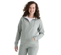 Sweatjacke STOOKER WOMEN "JANE mit Stehkragen Sweatjacke", Damen, Gr. 48/50, grün (grün eucalyptus), angeraute Sweatware, 100% Polyester, regular fit, ohne Ausschnitt, Sweatjacken Sweatjacke, Sweatjac