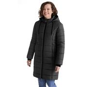 Wintermantel STOOKER WOMEN "Mantel JULIA mit Kapuze", Damen, Gr. 44/46, schwarz, 100% Polyester, casual, slim fit lang, Langarm, Mäntel, Outdoormantel figurumspielend gefüttert Kapuze für Damen (36513