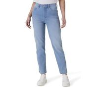 STOOKER Women Damen Jeans Light Blue Wash, Größe 38/L28, Tapered Fit, Hohe Taille, Baumwollmischung, Gerade, Schlank