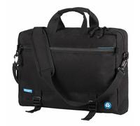 Stop Ocean Plastic 46201 RPET 3 in 1 Multifunktionstasche BARBADOS, Laptoptasche für 15,6" Notebooks, Business Schultertasche aus recyceltem PET, Convertible Rucksack ca. 43 x 32 x 9 cm, Schwarz
