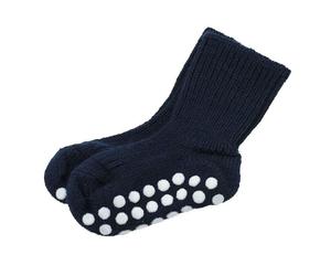 Stoppersocken aus Schurwolle- schadstofffrei & atmungsaktiv marine 68/74