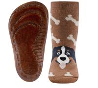 Stoppersocken SoftStep Hund-hell nougat - 3134