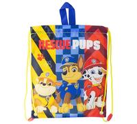 STOR Turnbeutel Kinder Paw Patrol - Sportbeutel mit Kordelzug und Tragegriffen - Strapazierfähiges Textilgewebe 30x25cm - Für Schule Kindergarten Ausflüge